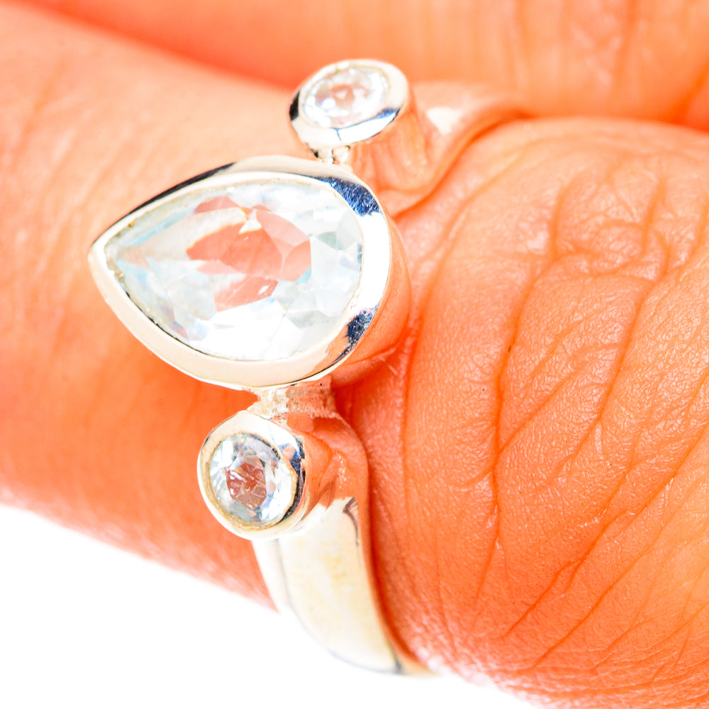 Blue Topaz Rings handcrafted by Ana Silver Co - RING119928