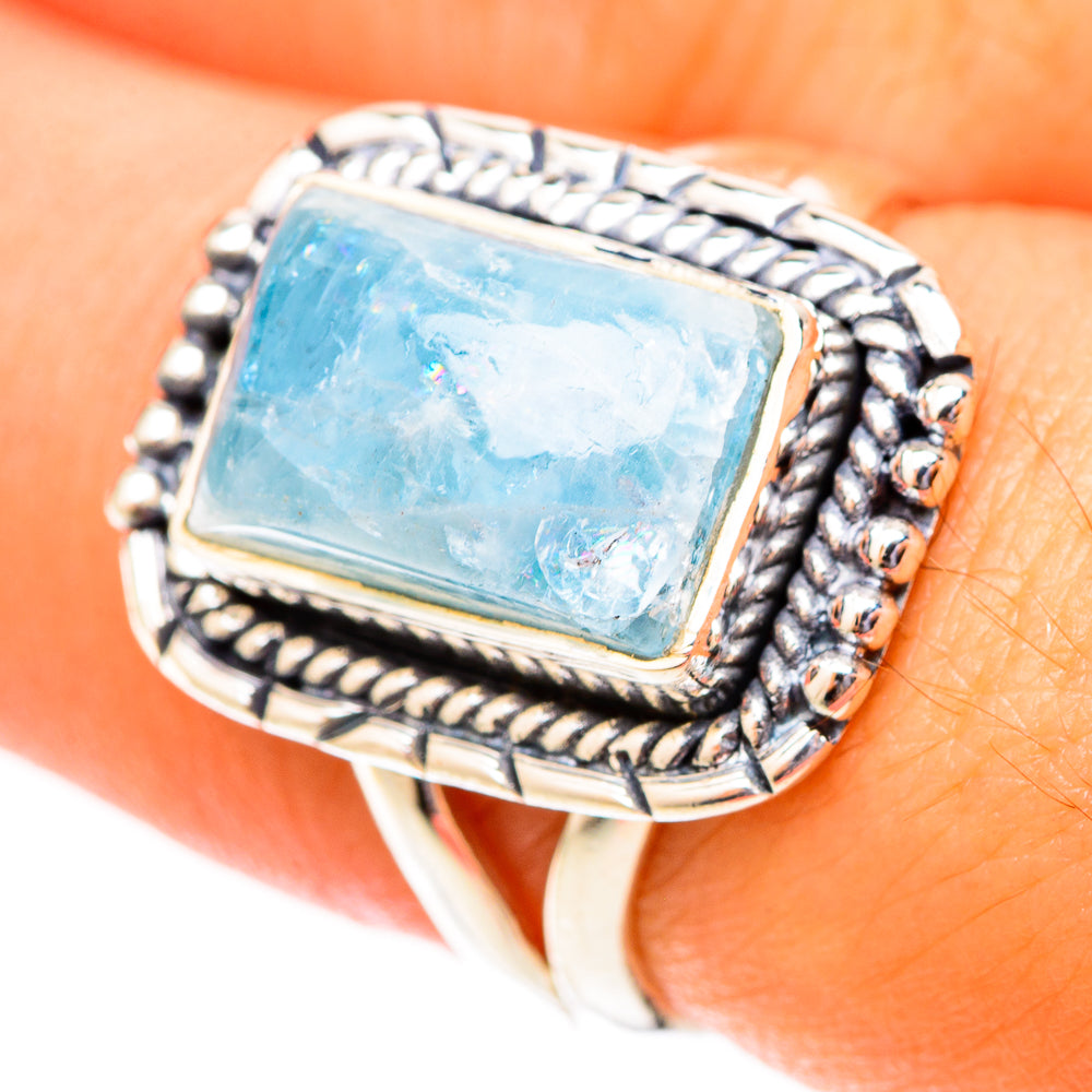 Aquamarine Rings handcrafted by Ana Silver Co - RING119930