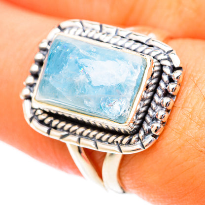 Aquamarine Rings handcrafted by Ana Silver Co - RING119930