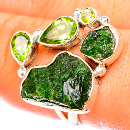 Chrome Diopside Rings handcrafted by Ana Silver Co - RING119935