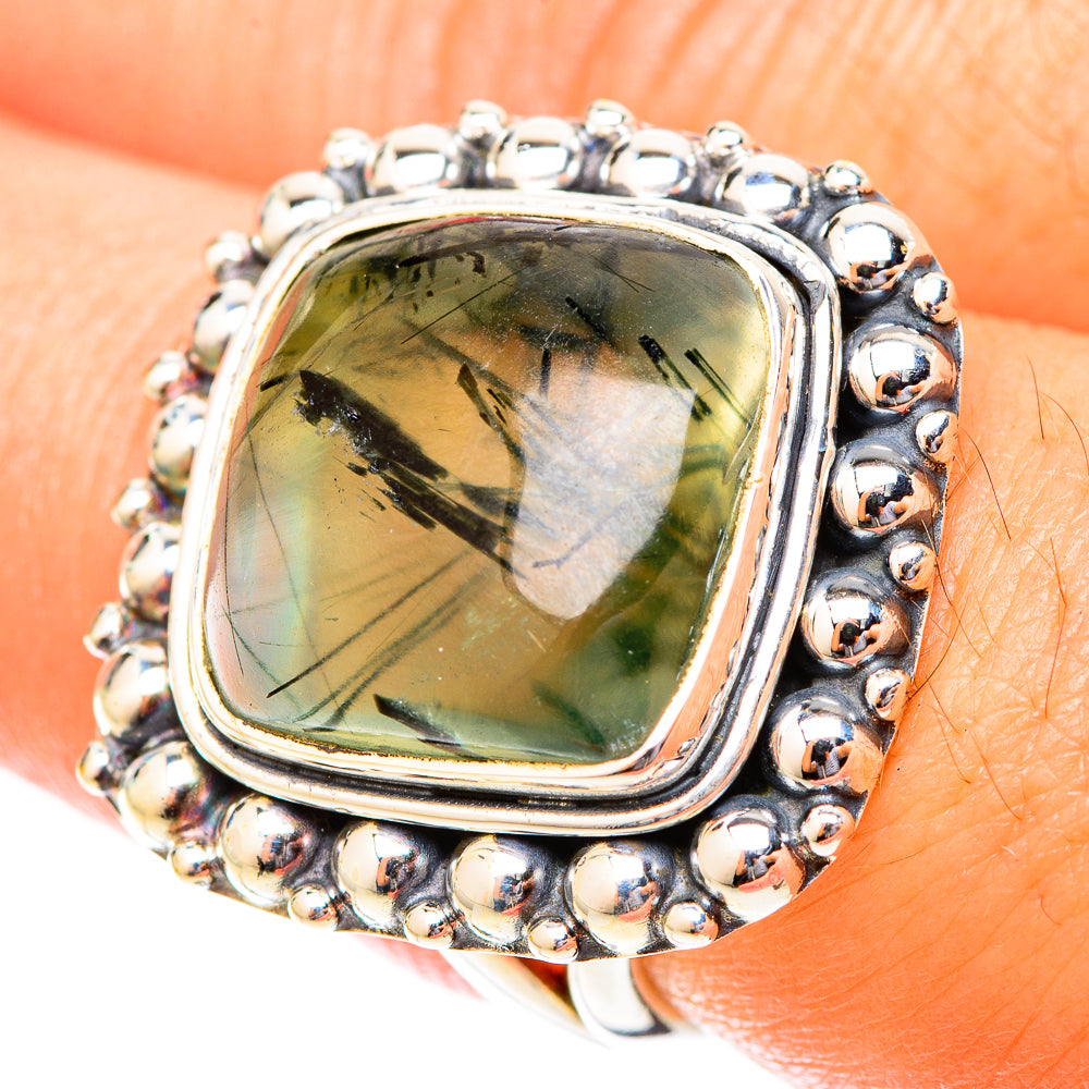 Prehnite Rings handcrafted by Ana Silver Co - RING119936
