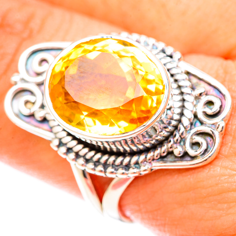 Citrine Rings handcrafted by Ana Silver Co - RING119943