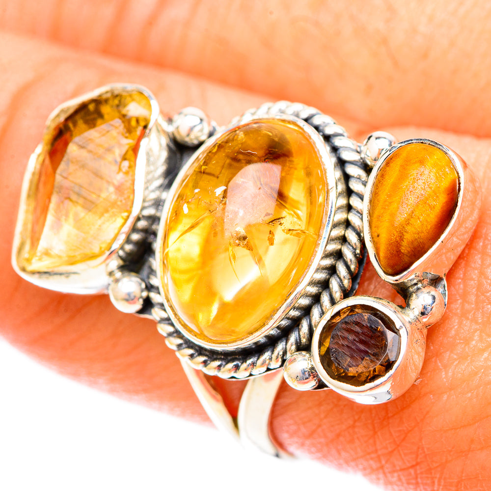 Citrine Rings handcrafted by Ana Silver Co - RING119945