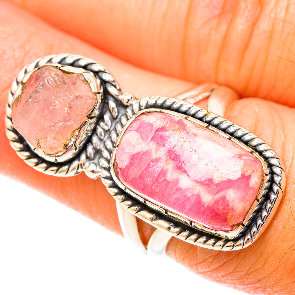 Rhodochrosite Rings handcrafted by Ana Silver Co - RING119946