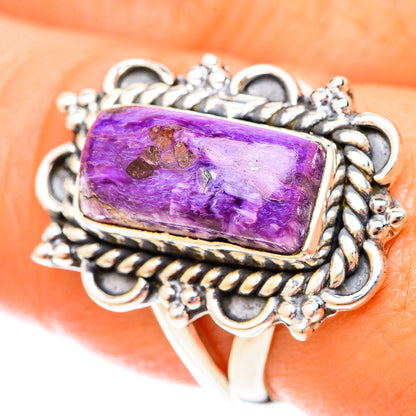 Charoite Rings handcrafted by Ana Silver Co - RING119948