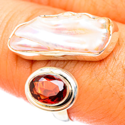 Mother Of Pearl Rings handcrafted by Ana Silver Co - RING119953