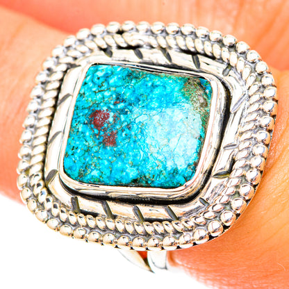 Chrysocolla Rings handcrafted by Ana Silver Co - RING119955