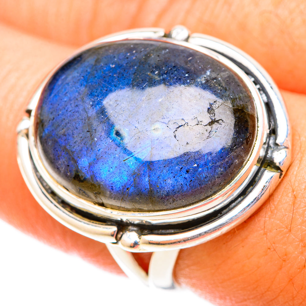 Labradorite Rings handcrafted by Ana Silver Co - RING119966