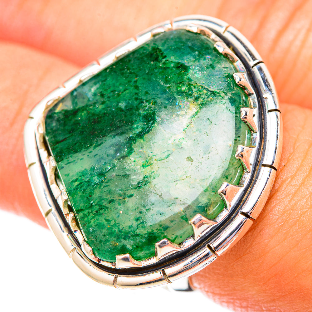Green Aventurine Rings handcrafted by Ana Silver Co - RING119974