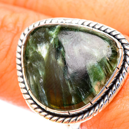 Seraphinite Rings handcrafted by Ana Silver Co - RING119978