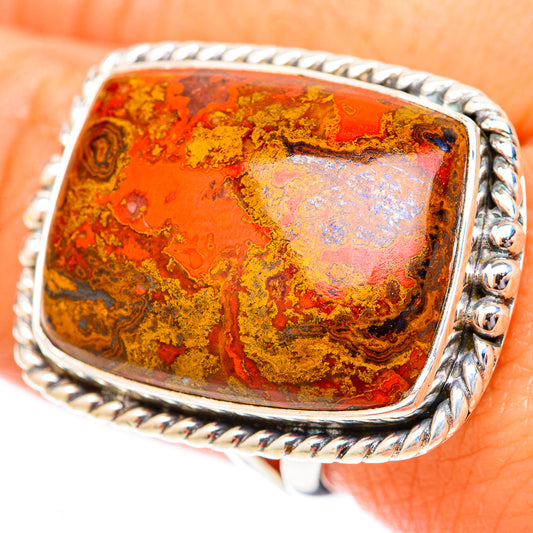 Moroccan Agate Rings handcrafted by Ana Silver Co - RING119979