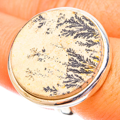 Germany Psilomelane Dendritic Rings handcrafted by Ana Silver Co - RING119981