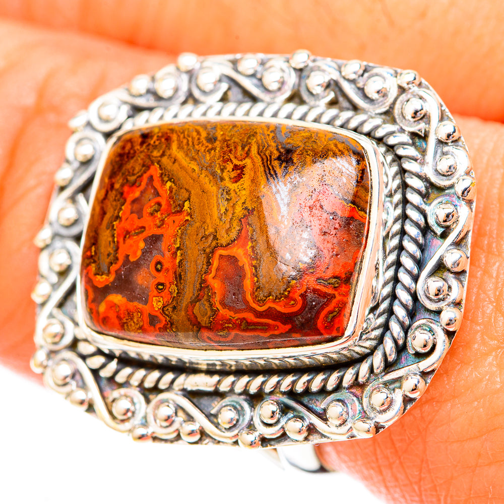 Moroccan Agate Rings handcrafted by Ana Silver Co - RING119984