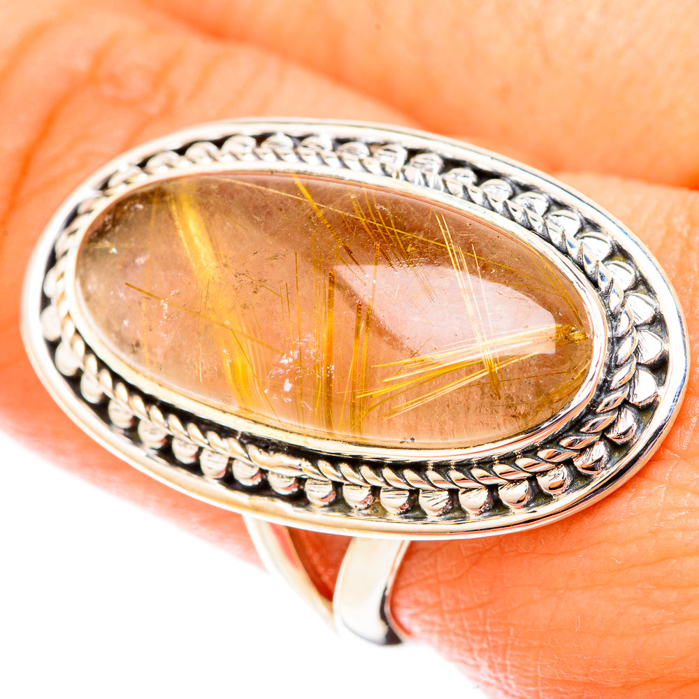 Rutilated Quartz Rings handcrafted by Ana Silver Co - RING119991