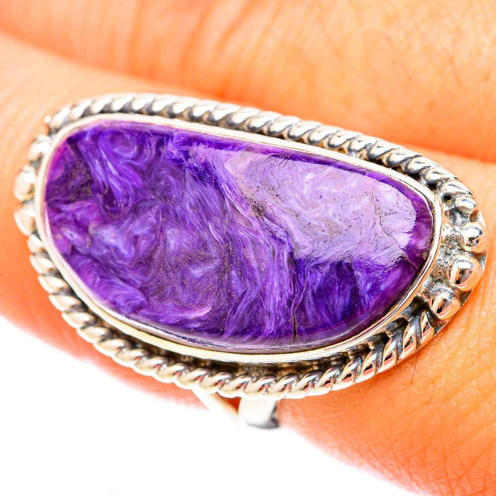 Charoite Rings handcrafted by Ana Silver Co - RING119992