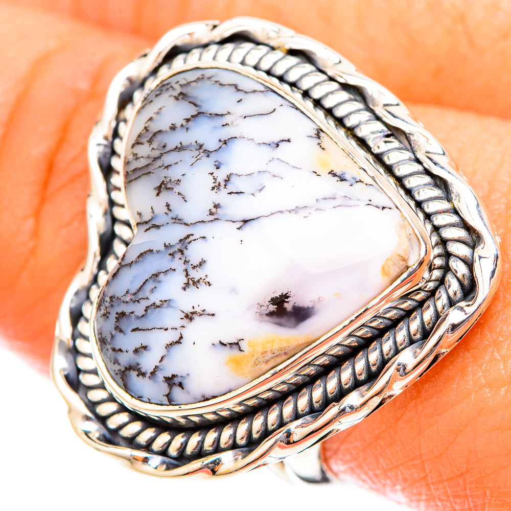 Dendritic Opal Rings handcrafted by Ana Silver Co - RING120003