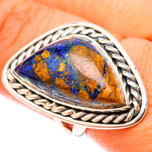 Azurite Rings handcrafted by Ana Silver Co - RING120008