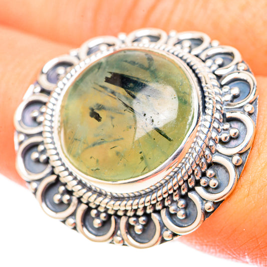 Prehnite Rings handcrafted by Ana Silver Co - RING120025
