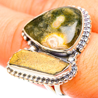 Ocean Jasper Rings handcrafted by Ana Silver Co - RING120027