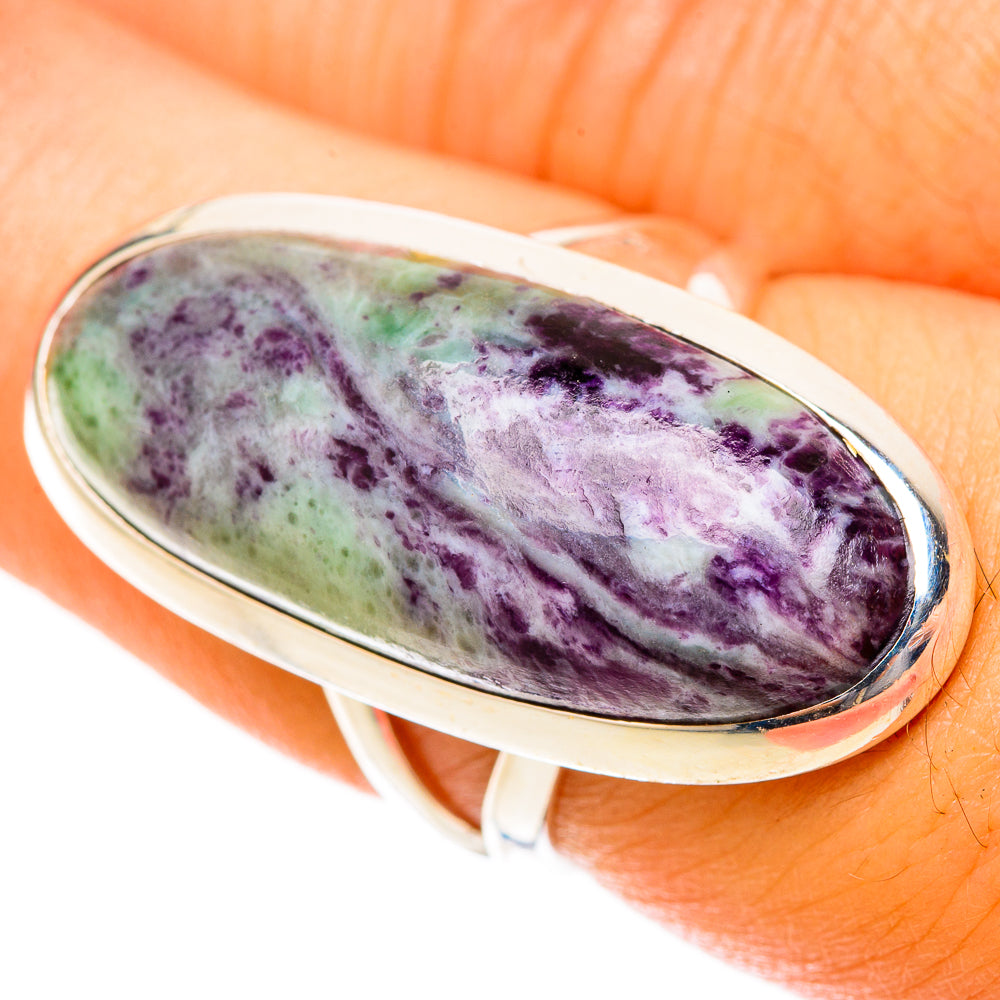 Charoite Rings handcrafted by Ana Silver Co - RING120060
