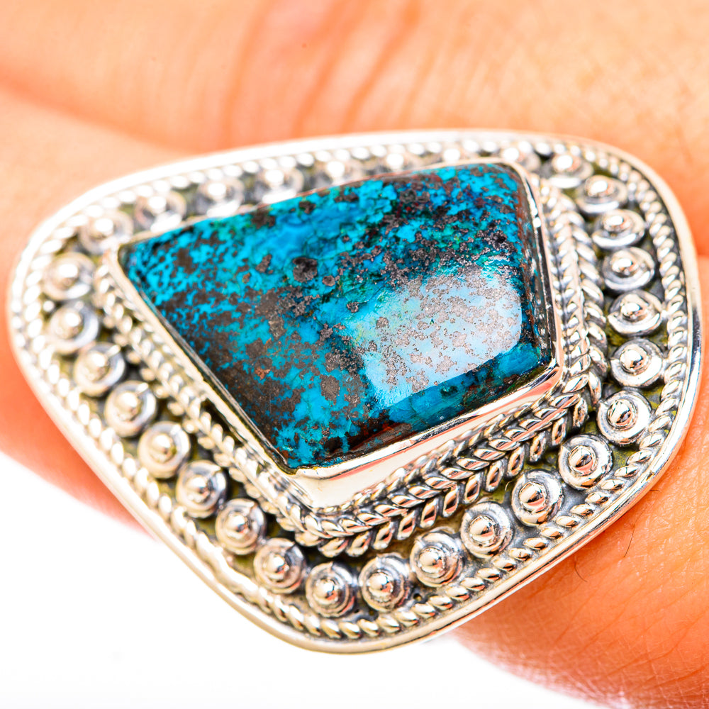 Shattuckite Rings handcrafted by Ana Silver Co - RING120065