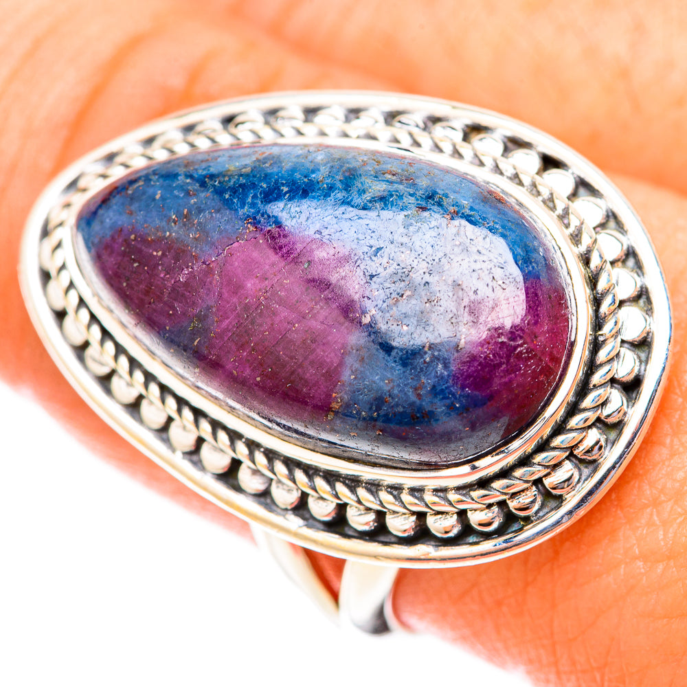 Ruby Fuchsite Rings handcrafted by Ana Silver Co - RING120066