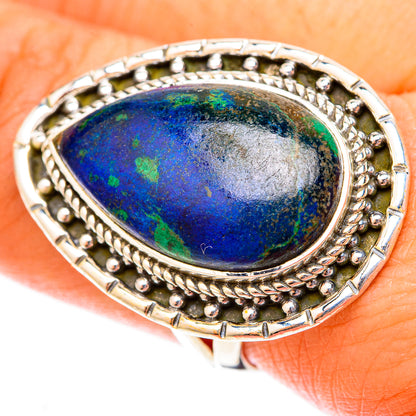 Azurite Rings handcrafted by Ana Silver Co - RING120072