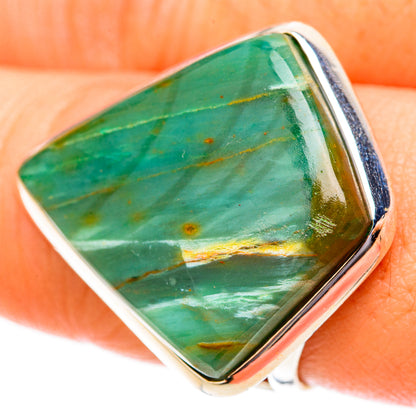 Peruvian Opal Rings handcrafted by Ana Silver Co - RING120085