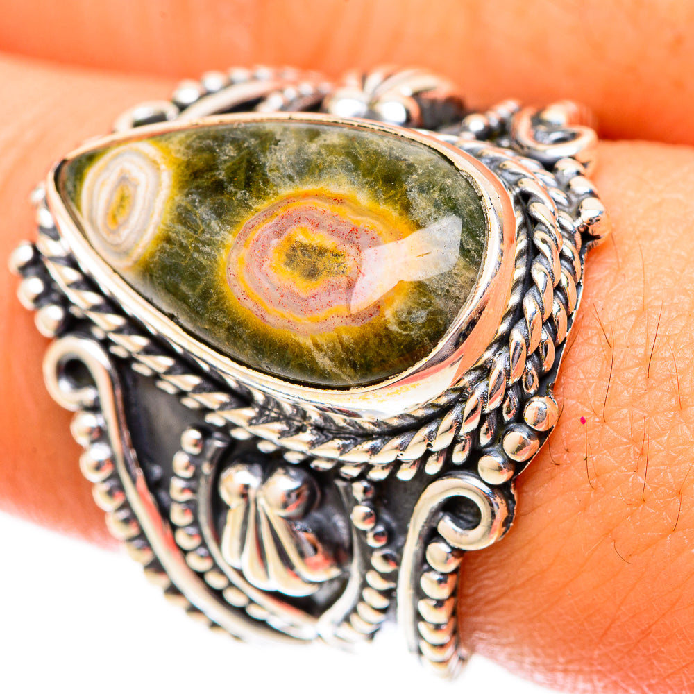 Ocean Jasper Rings handcrafted by Ana Silver Co - RING120086