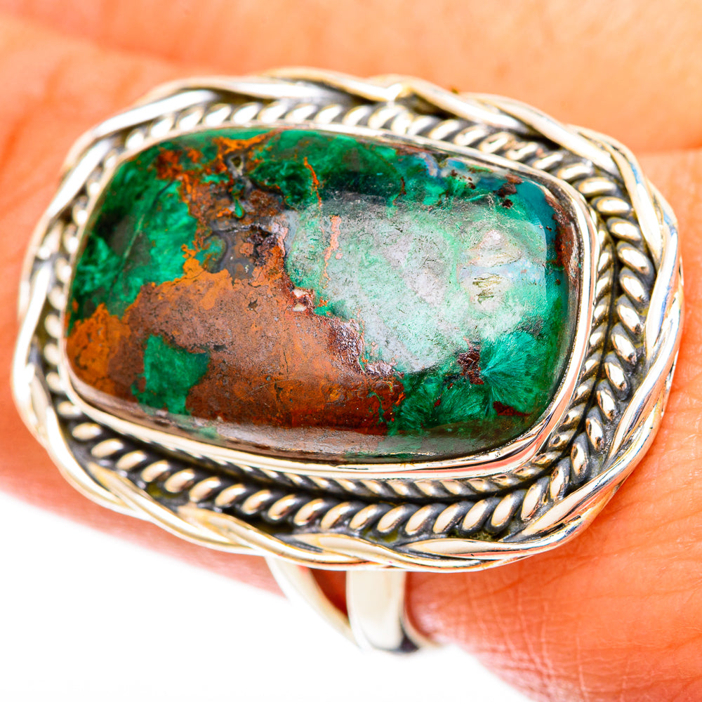 Malachite Rings handcrafted by Ana Silver Co - RING120088