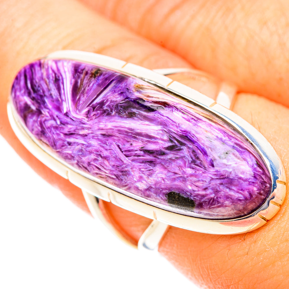 Charoite Rings handcrafted by Ana Silver Co - RING120099