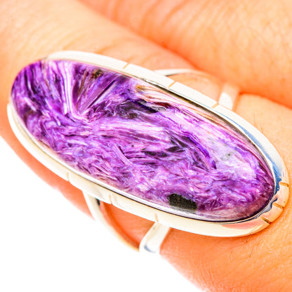 Charoite Rings handcrafted by Ana Silver Co - RING120099
