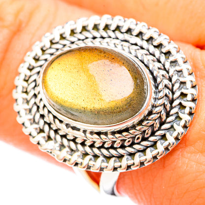 Labradorite Rings handcrafted by Ana Silver Co - RING120120