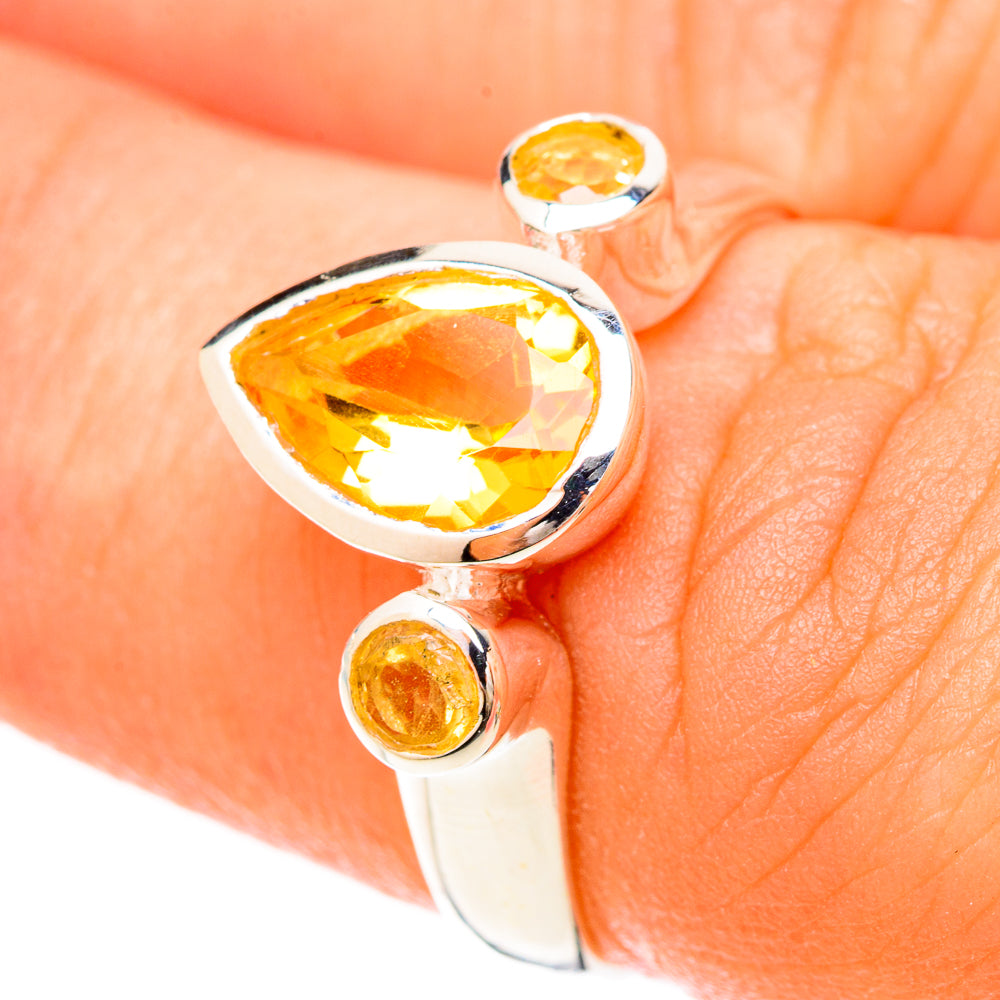 Citrine Rings handcrafted by Ana Silver Co - RING120122