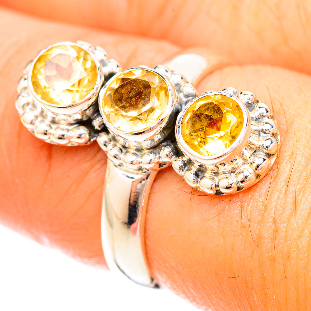 Citrine Rings handcrafted by Ana Silver Co - RING120123