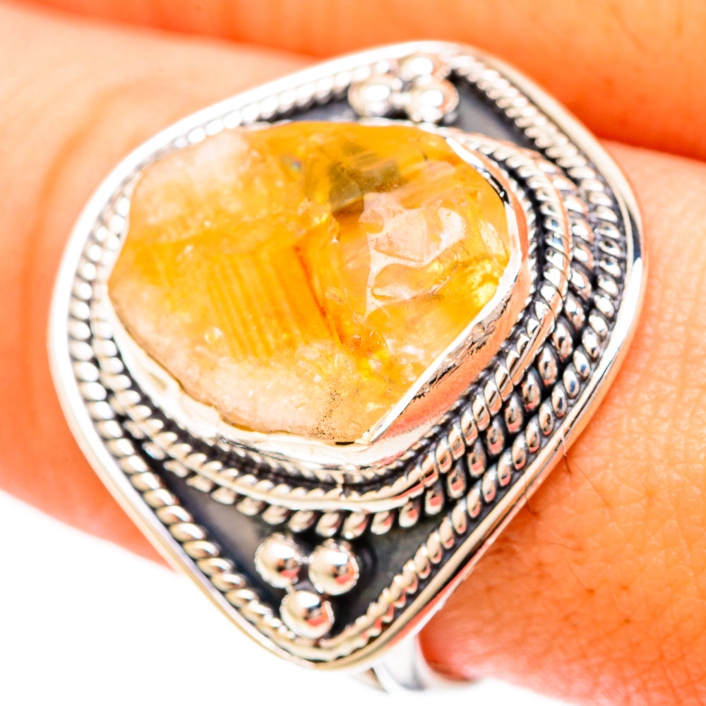 Citrine Rings handcrafted by Ana Silver Co - RING120124