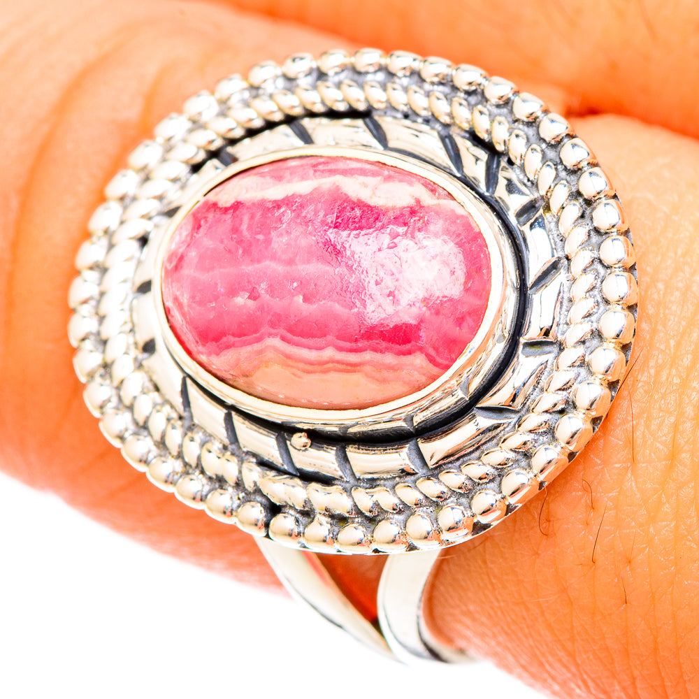 Rhodochrosite Rings handcrafted by Ana Silver Co - RING120127