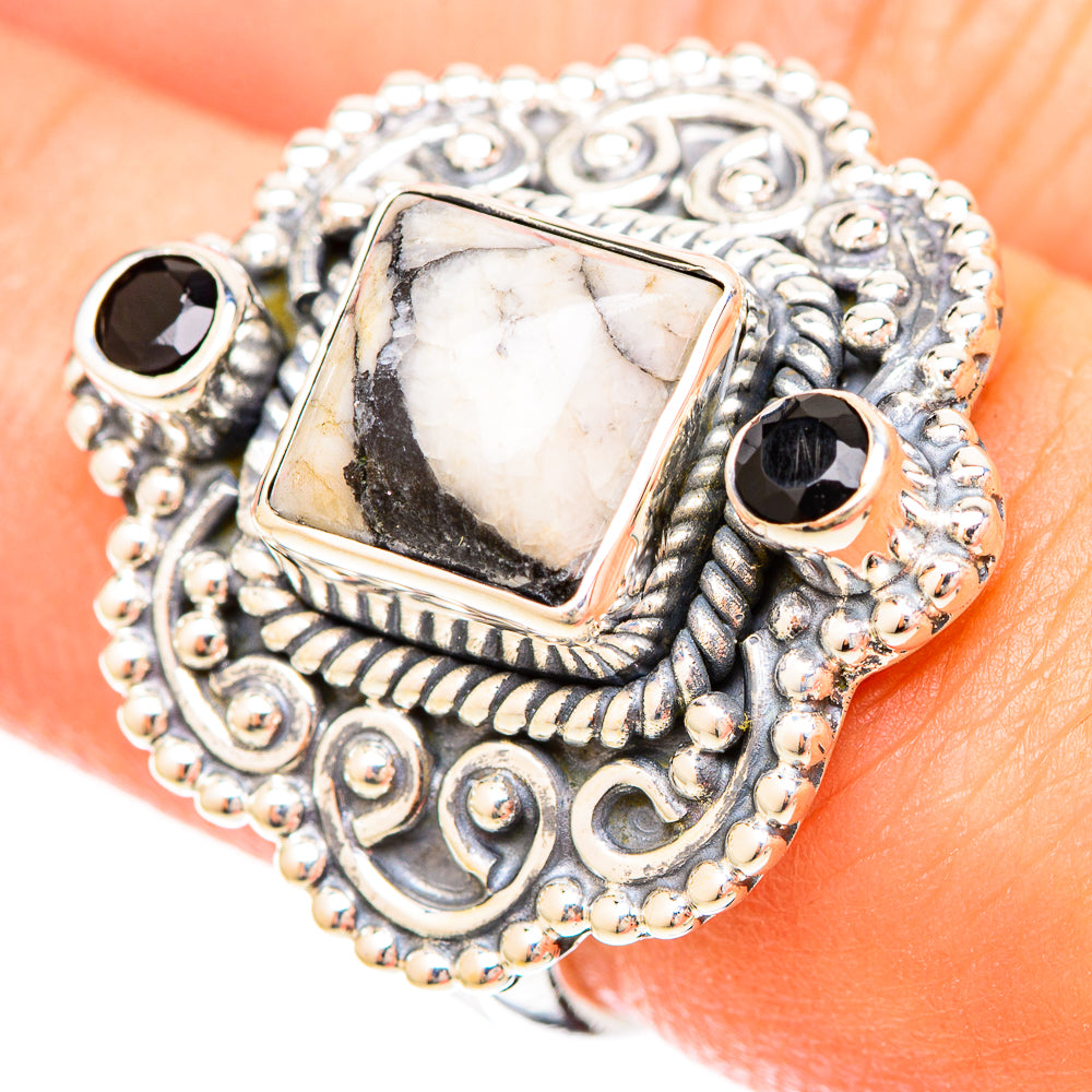 Pinolith Jasper Rings handcrafted by Ana Silver Co - RING120133