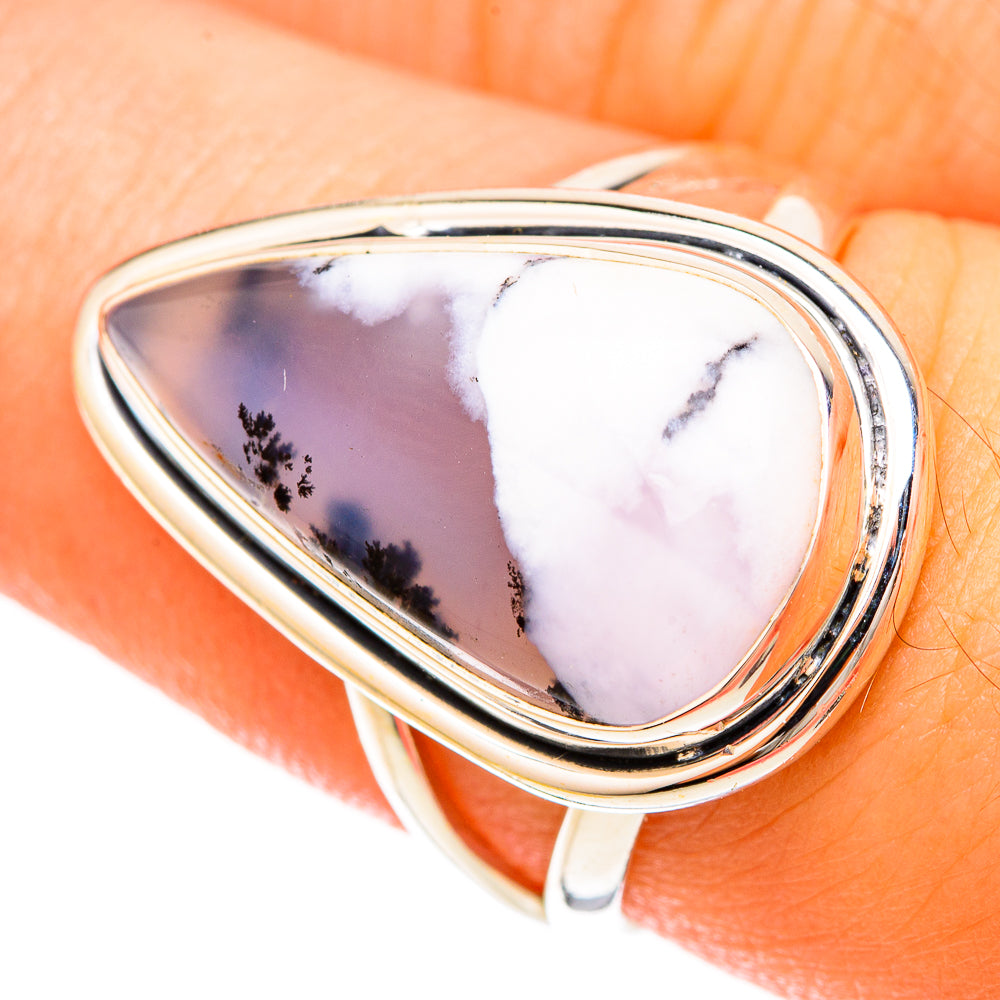 Dendritic Opal Rings handcrafted by Ana Silver Co - RING120137