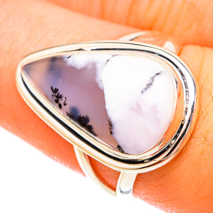 Dendritic Opal Rings handcrafted by Ana Silver Co - RING120137