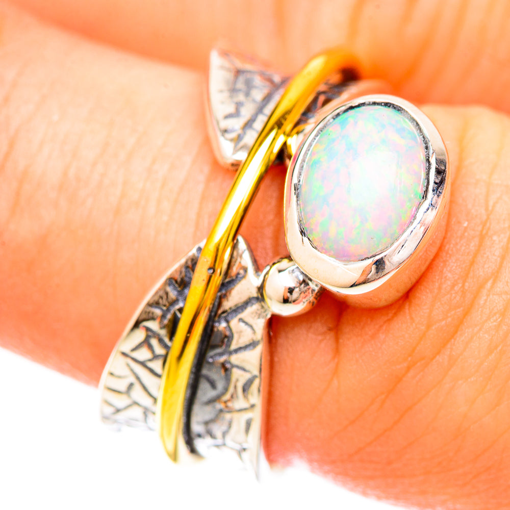 Ethiopian Opal Rings handcrafted by Ana Silver Co - RING120140