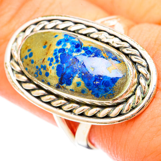 Azurite Rings handcrafted by Ana Silver Co - RING120145
