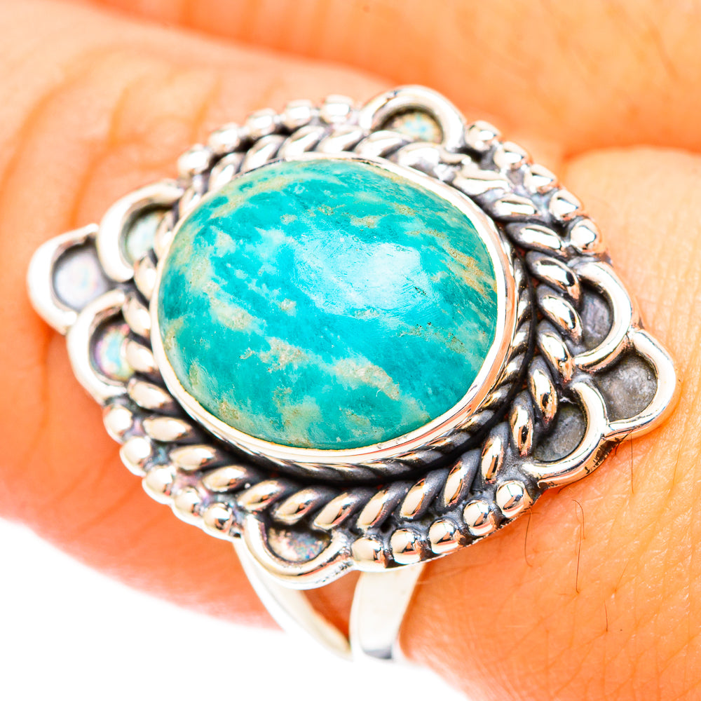 Amazonite Rings handcrafted by Ana Silver Co - RING120151