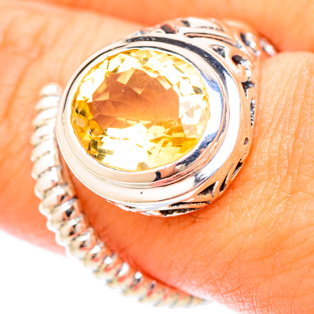 Citrine Rings handcrafted by Ana Silver Co - RING120156