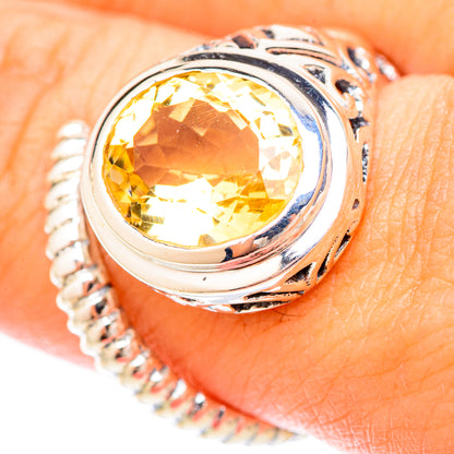 Citrine Rings handcrafted by Ana Silver Co - RING120156
