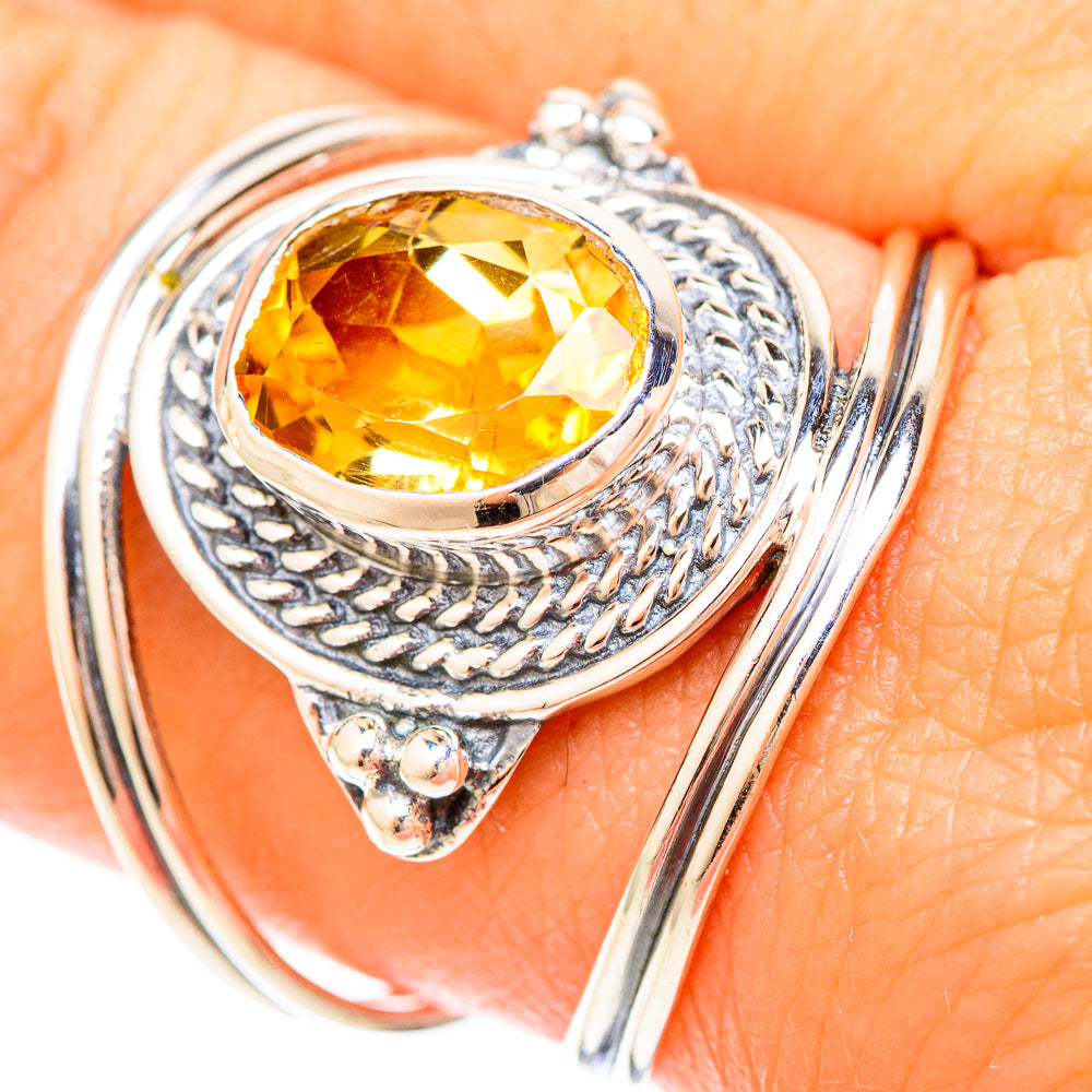 Citrine Rings handcrafted by Ana Silver Co - RING120157