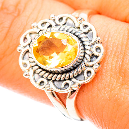Citrine Rings handcrafted by Ana Silver Co - RING120158