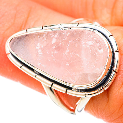 Rose Quartz Rings handcrafted by Ana Silver Co - RING120160