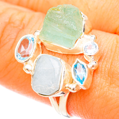 Aquamarine Rings handcrafted by Ana Silver Co - RING120177