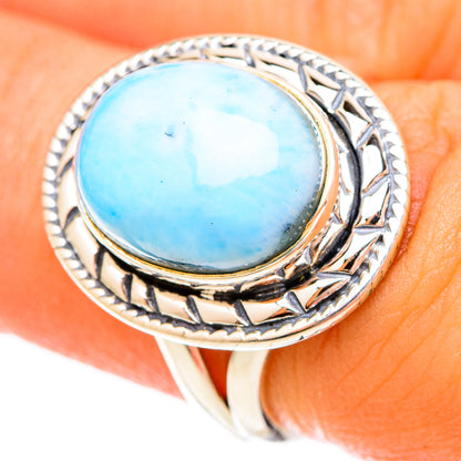Larimar Rings handcrafted by Ana Silver Co - RING120178